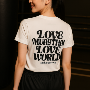 T-Shirt "LOVE MUAYTHAI LOVE WORLD" White