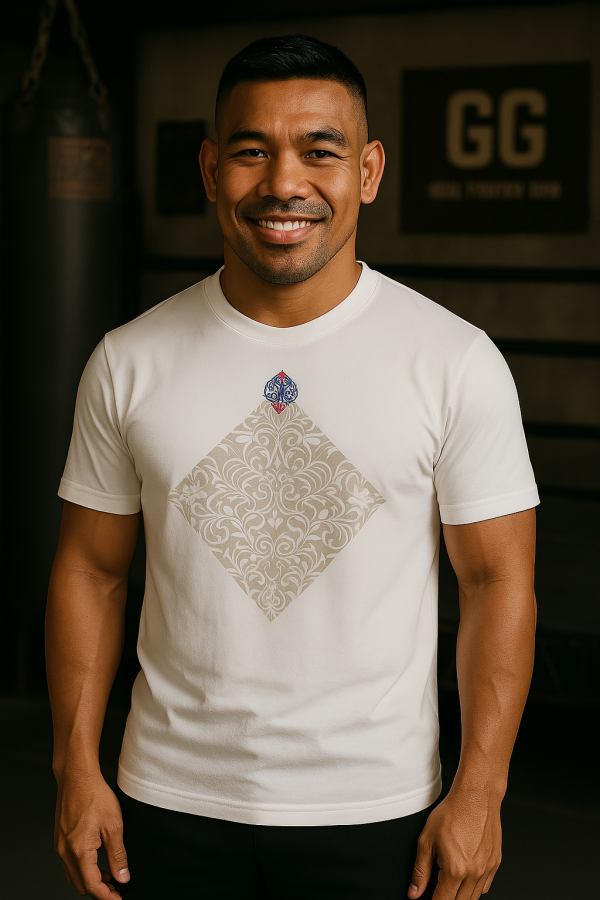 T-Shirt "LOVE MUAYTHAI LOVE WORLD" White - Image 5